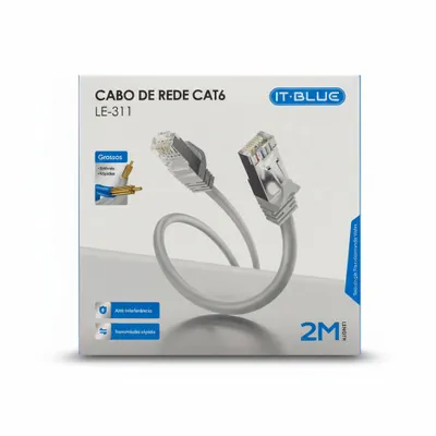 Cabo de Rede CAT6 2M IT•Blue LE-311