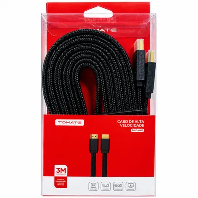Cabo HDMI 4K 3M Tomate MHD-4003