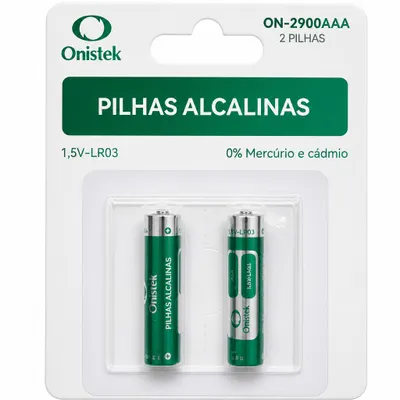 Pilhas Alcalinas AAA Onistek 1,5V LR03