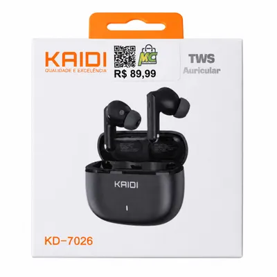 Fone de ouvido Bt Kaidi KD-7026
