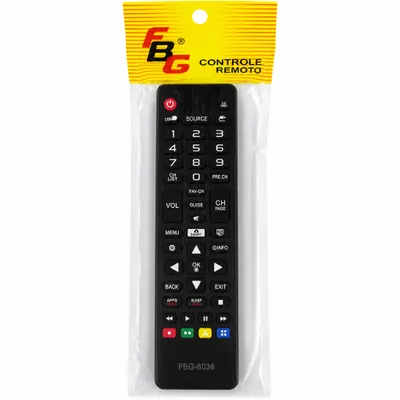 Controle de TV Universal LG/Samsung FBG-8036 – Um controle para várias funções.