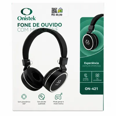 Fone com fio Knup KP-421