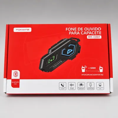 Fone/Comunicador para capacete Tomate: MT-C001