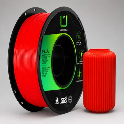 Filamento MULTFILA 1kg PLA Comum  Cor: Vermelho
