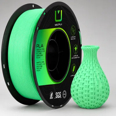 Filamento MULTFILA 1kg PLA Comum  Cor: Verde Menta