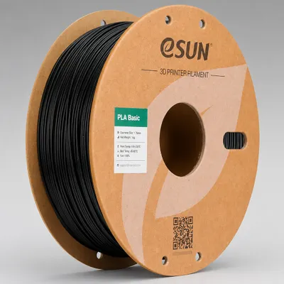 Filamento LC ESUN 1kg PLA Premium Cor: Preto