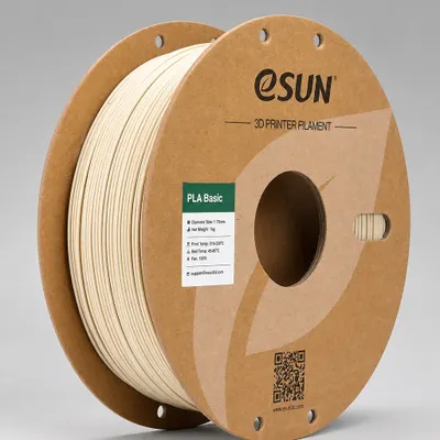 Filamento LC ESUN 1kg PLA Premium Cor: Branco Osso