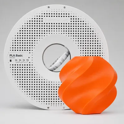 Filamento BAMBULAB 1kg PLA Lite (Com Carretel) Cor: Laranja