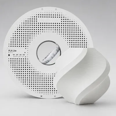 Filamento BAMBULAB 1kg PLA Lite (Com Carretel) Cor: Cinza