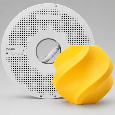 Filamento BAMBULAB 1kg PLA Lite (Com Carretel) Cor: Amarelo Girassol