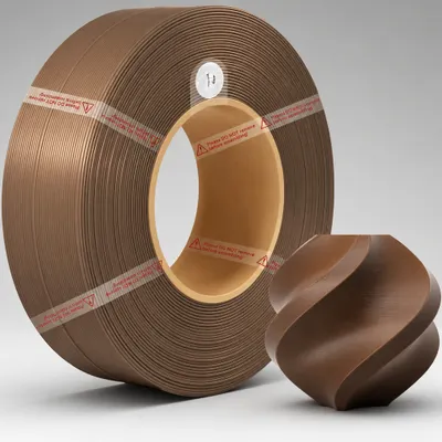Filamento BAMBULAB 1kg PLA Lite (Refil) Cor: Marrom