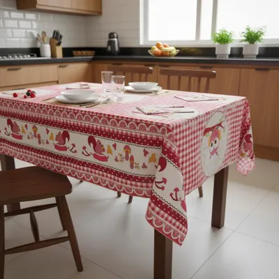 TOALHA DE MESA OXFORD 04 CADEIRAS