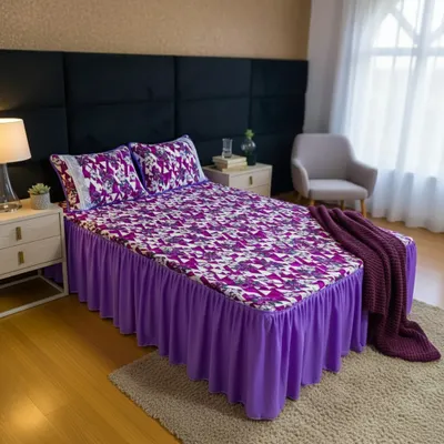 COLCHA LENÇOL 100% ALGODÃO KING 03 PEÇAS - KING