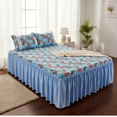 COLCHA LENÇOL 100% ALGODÃO CASAL 03 PEÇAS  