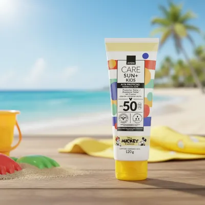 Protetor Solar Infantil Avon Care Sun+ SPF50 -120g