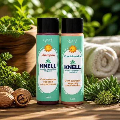 Kit Knell Infantil Piolhos e Lêndeas Lucy’s Cosméticos (Shampoo 100ml + Condicionador 100ml)