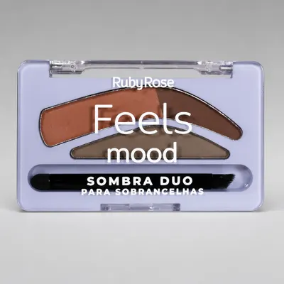 Sombra Duo para Sobrancelhas Ruby Rose Feels Mood Cor 03