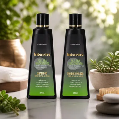 Combo Shampoo + Condicionador Acelera Crescimento Intensive Terapia do Café Abelha Rainha