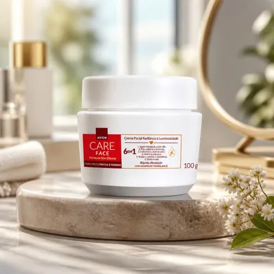 Creme Facial Radiância e Luminosidade 6 em 1 - 100 g - AVON CARE