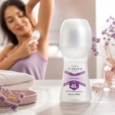 Roll On Powder Feminino 48ml - ON DUTY