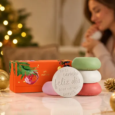Presente Natura Tododia Sabonetes Feliz Dia (1 produto)
