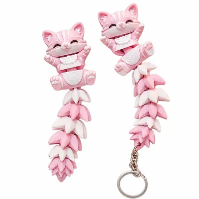 Chaveiro de Gato Flexível