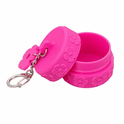 Porta anéis silicone dourado