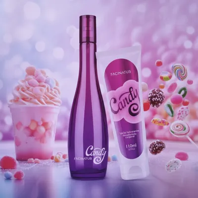 Conjunto Candy: Perfume e Loção