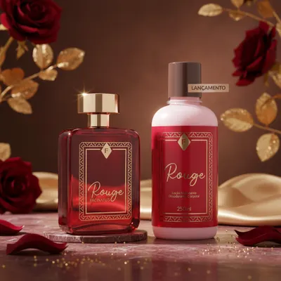 Conjunto Rouge: Perfume e Loção 95 ml
