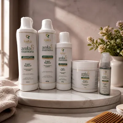 Kit profissional capilar Amla & mamona