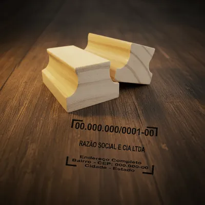 Carimbo CNPJ madeira