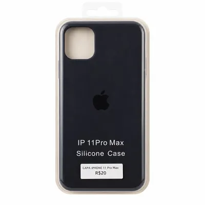Capa Silicone iPhone 11 Pro Max Azul Escuro
