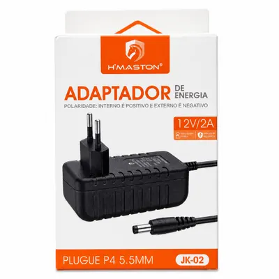 Adaptador 12V2A Plug P4 5.5mm Tv Box