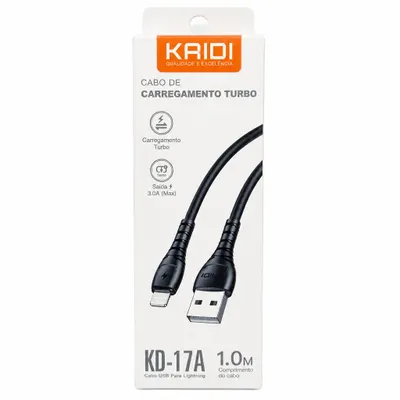 Cabo USB  Lightning Kaidi 1M