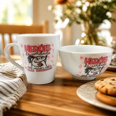 KIT CANECA + CUMBUCA - COLEÇÃO PROFESSORA