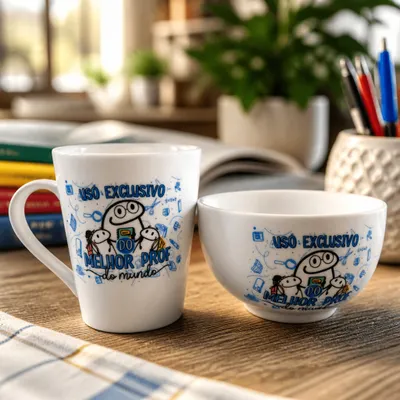 KIT CUMBUCA + CANECA  - COLEÇÃO PROFESSSOR 