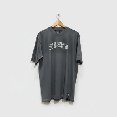 Camiseta Nozes Cinza Over