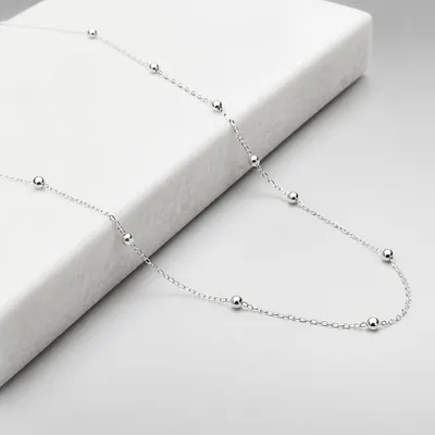 Colar bolinhas 60 cm