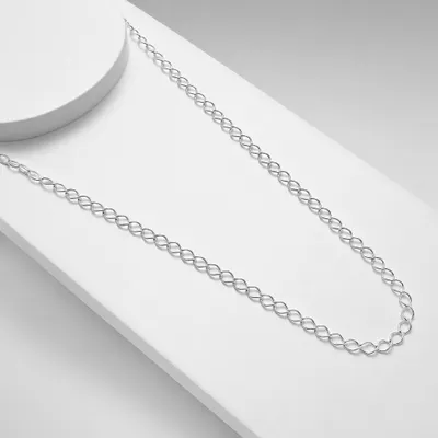 Colar corrente elos prata 45 cm