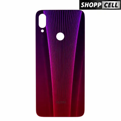 Tampa Traseira Xiaomi Redmi Note 7 Vidro Vermelho Brilhante