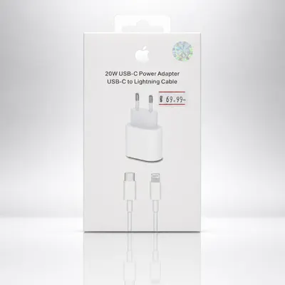 Carregador  20W USB-C Power Adapter USB-C to Lightning Cable