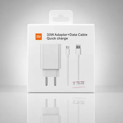 Carregador  Xiaomi 33W Adapter+Data USB-C Cable Quick charge
