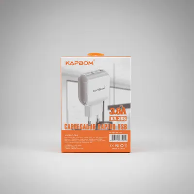 Fonte Kapbom 3.8A 2 USB