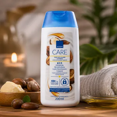  Hidratante Avon Care óleo de jojoba e Carité