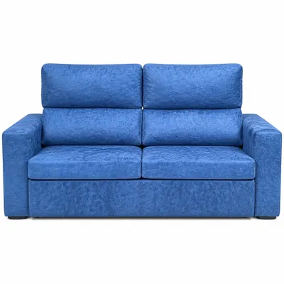 Sofá Athenas 2,10 Azul Veludo Mostruário 