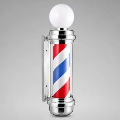 Barber Pole 80Cm Globo De Vidro