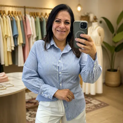 Camisa Carla Listrada 