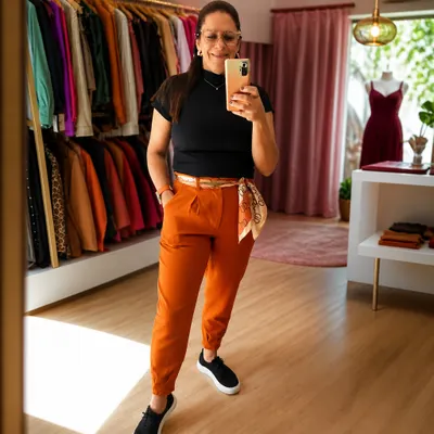 Calça Modelo Cenoura