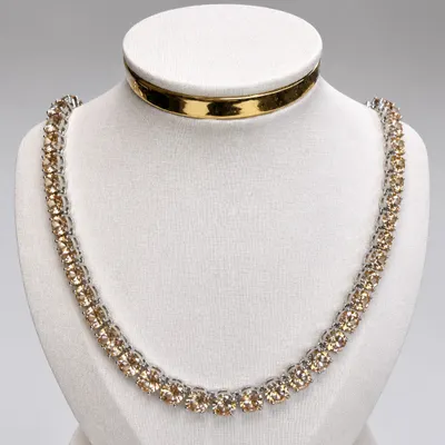 Colar Riviera Zircônia Champagne 8mm 