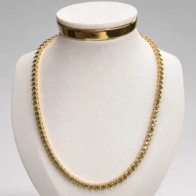 Colar Riviera Zircônia Peridoto 4mm
